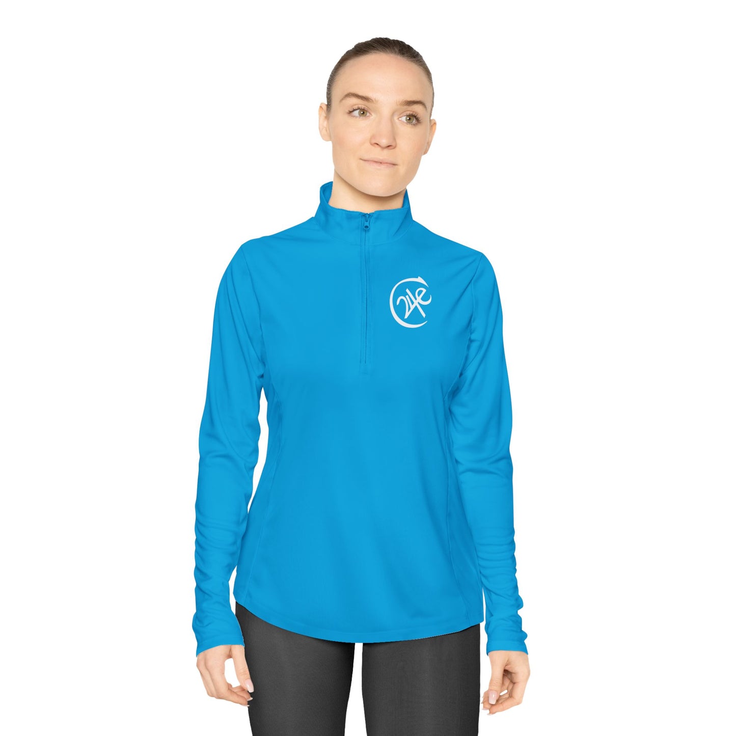 24e LOGO Quarter-Zip Pullover for Women