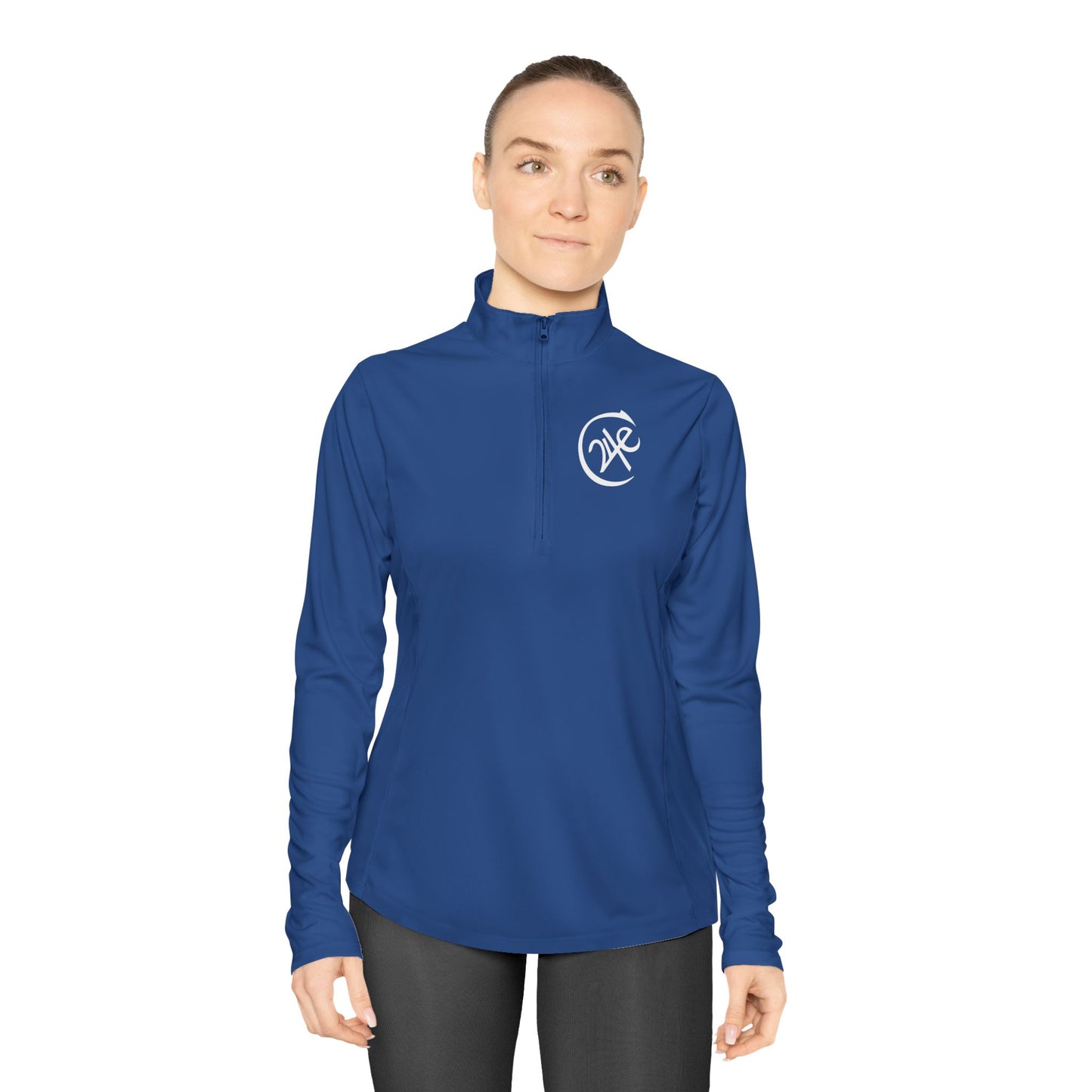 24e LOGO Quarter-Zip Pullover for Women