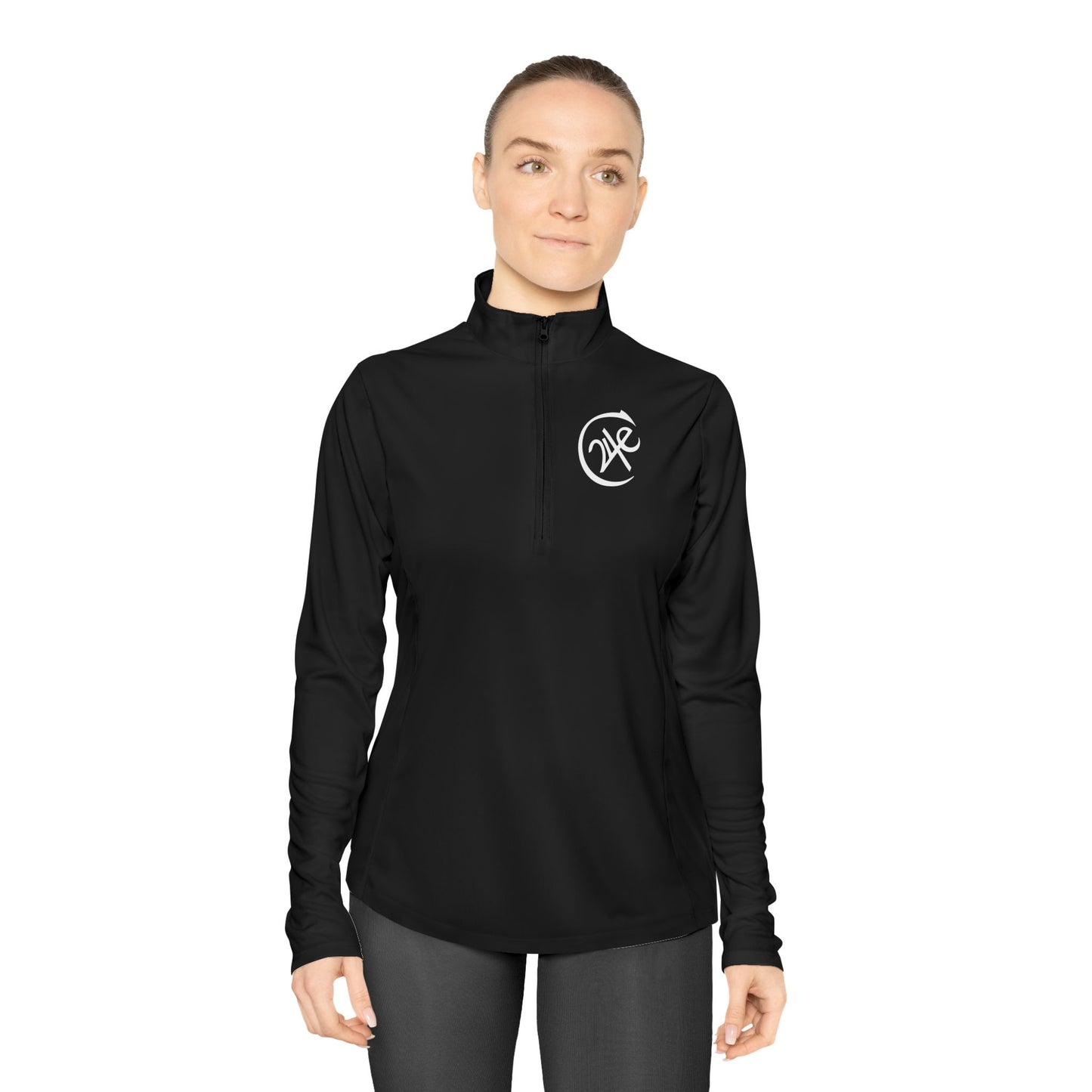 24e LOGO Quarter-Zip Pullover for Women
