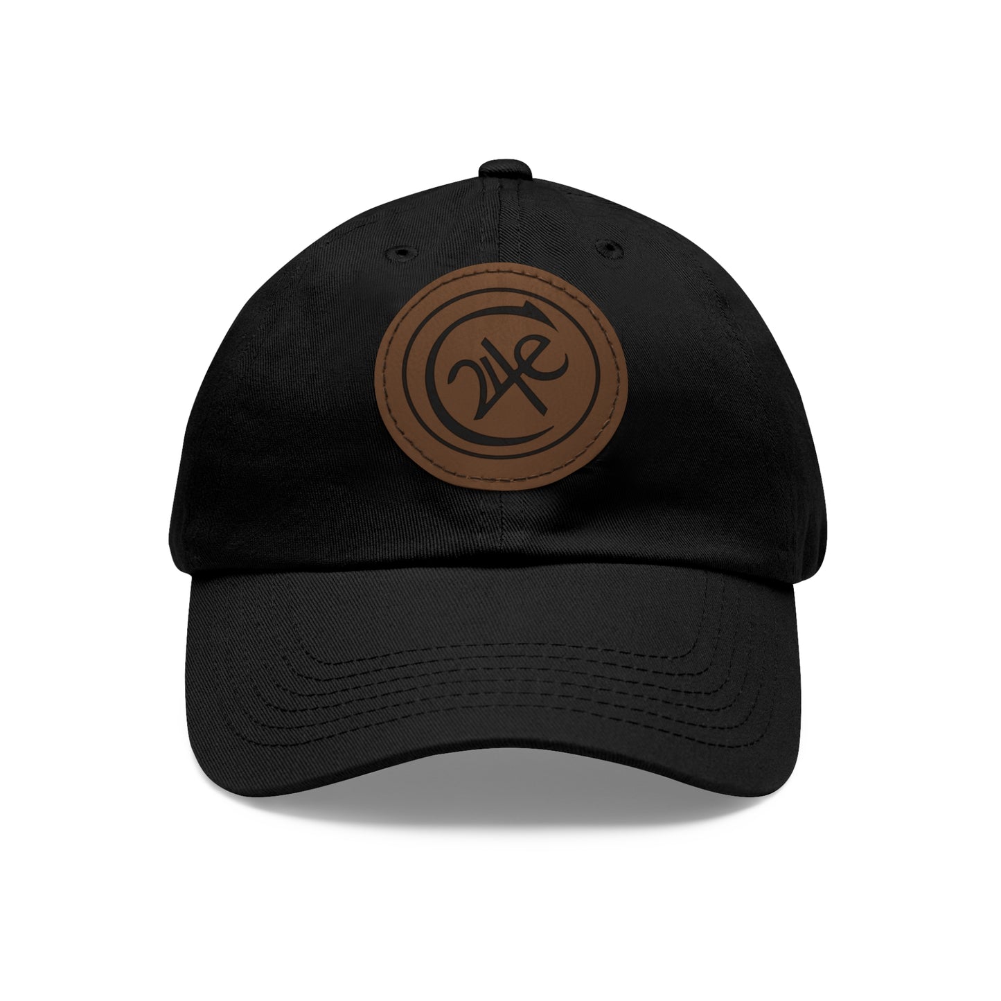 24e LEATHER PATCH DAD HAT | Casual Cap, Unique Headwear
