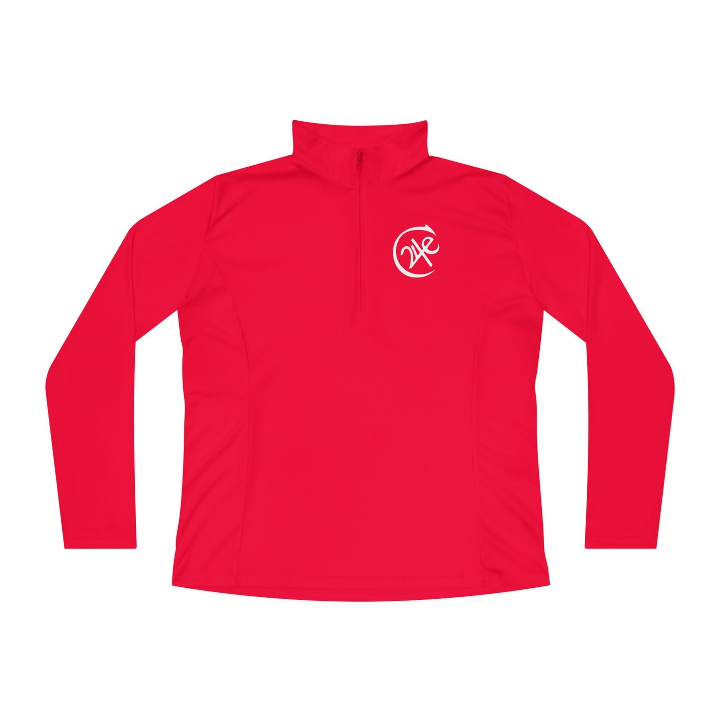 24e LOGO Quarter-Zip Pullover for Women