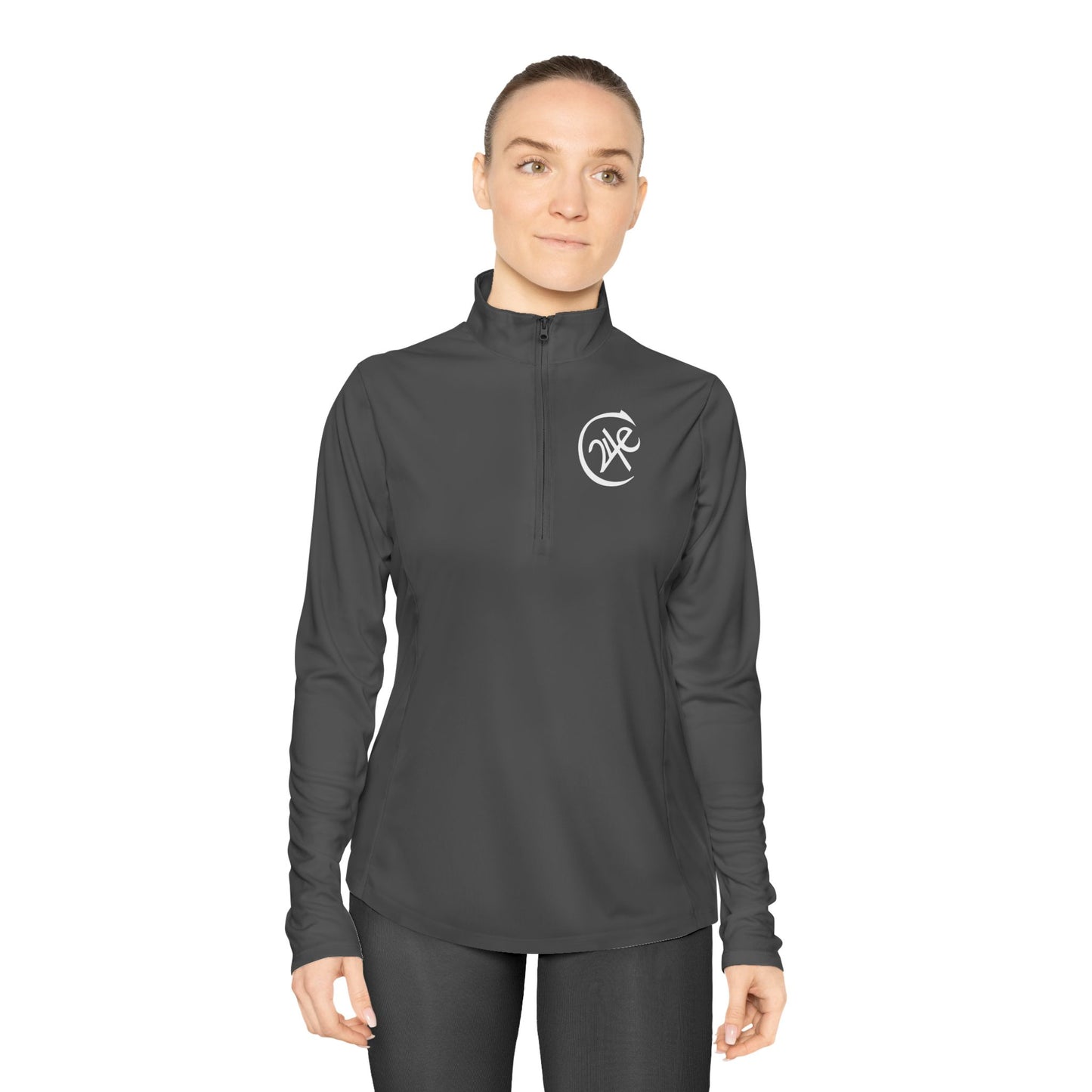 24e LOGO Quarter-Zip Pullover for Women